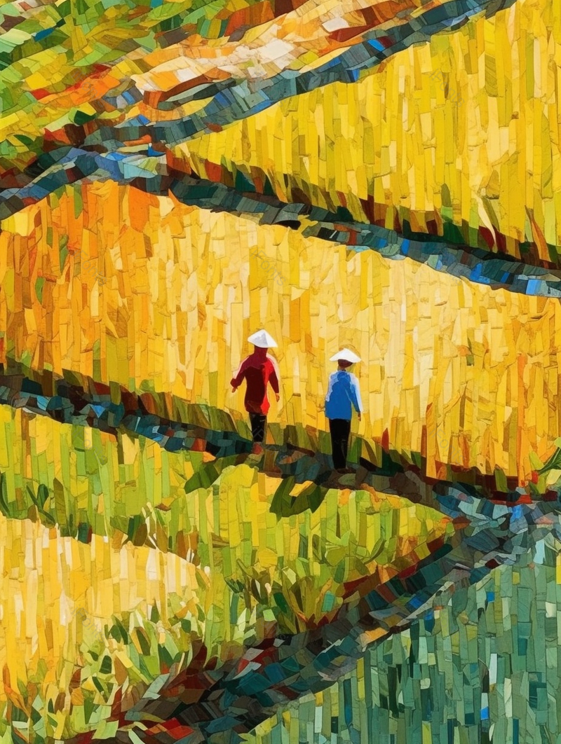 农田间劳作农民丰收插画背景,插画/手绘图,插画/手绘图库,插画/手绘图下载,插画/手绘